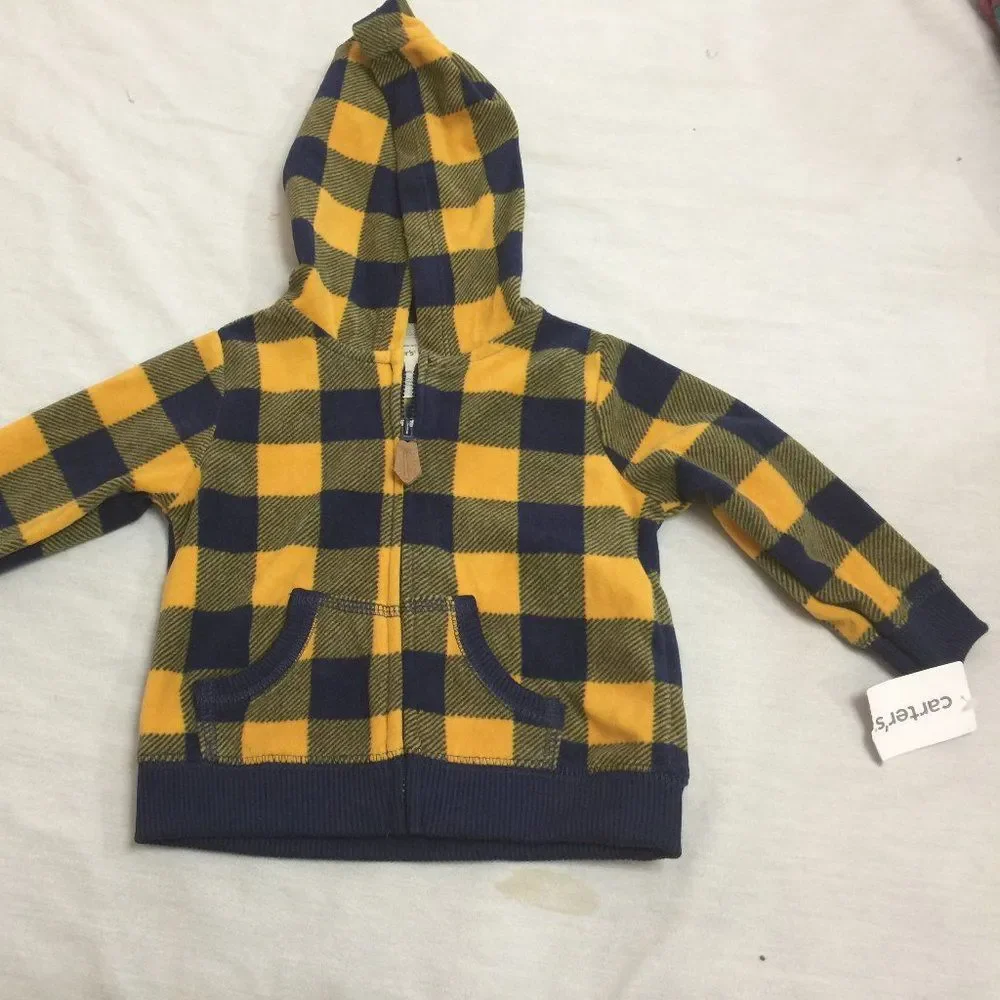 🪴 CARTERS BOYS HOODIE SIZE 9 MONTHS 🪴